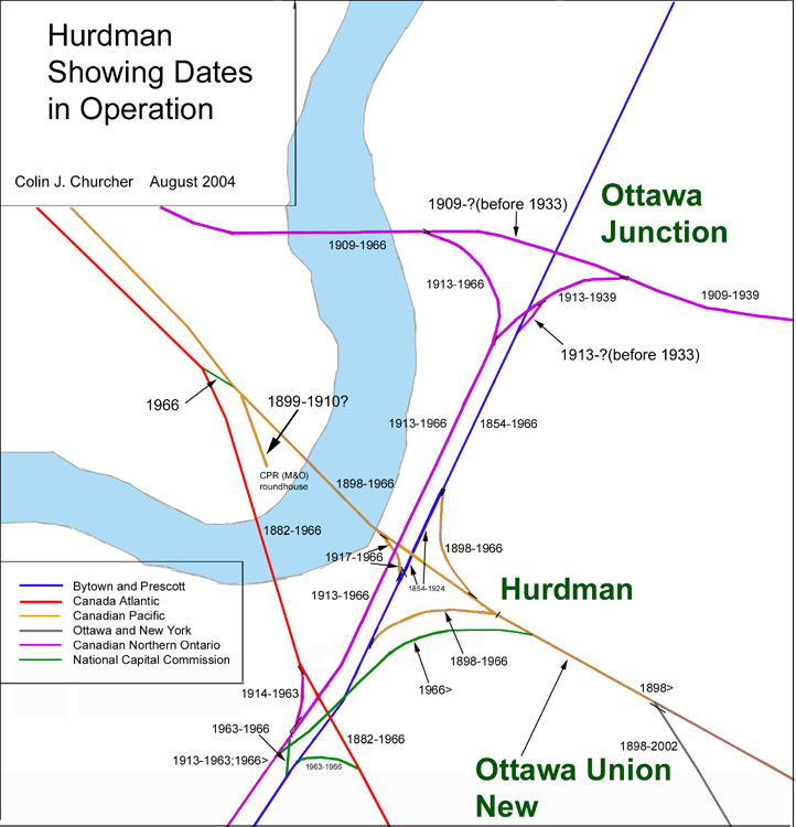 Hurdman Railway Dates