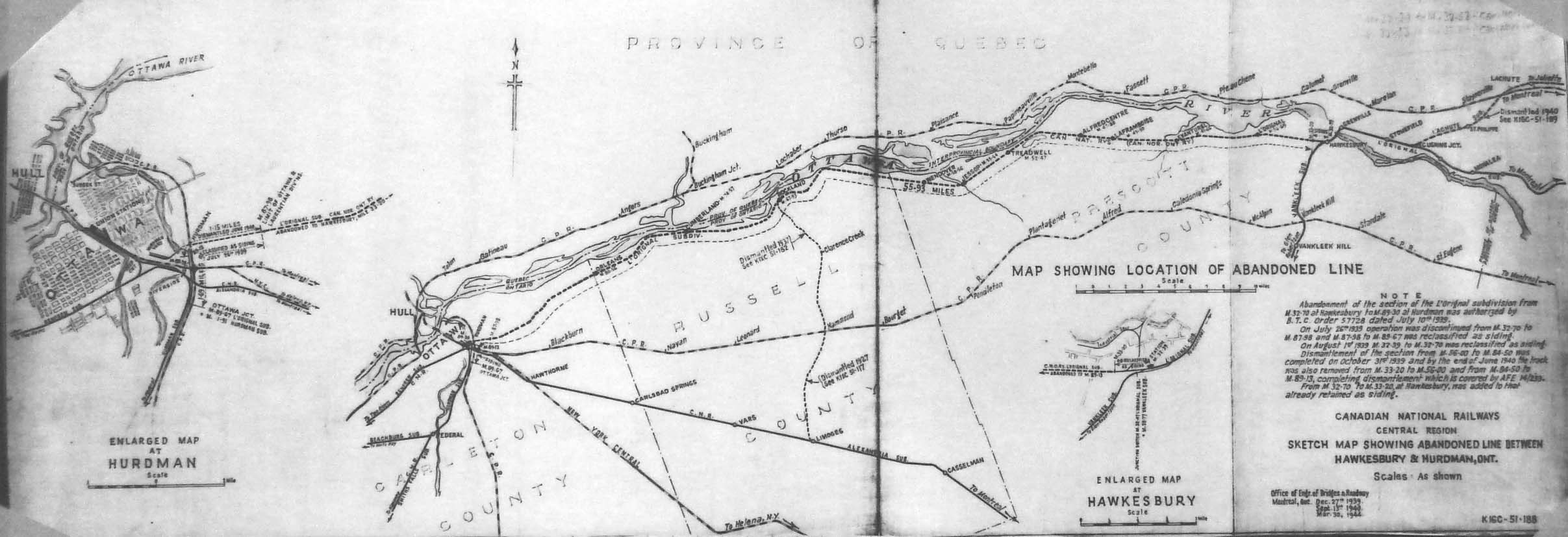 Ottawa Railway History Circle -Plans for Railways in the Ottawa Area